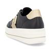 Remonte Platform Stripe Trainer - Black Gold